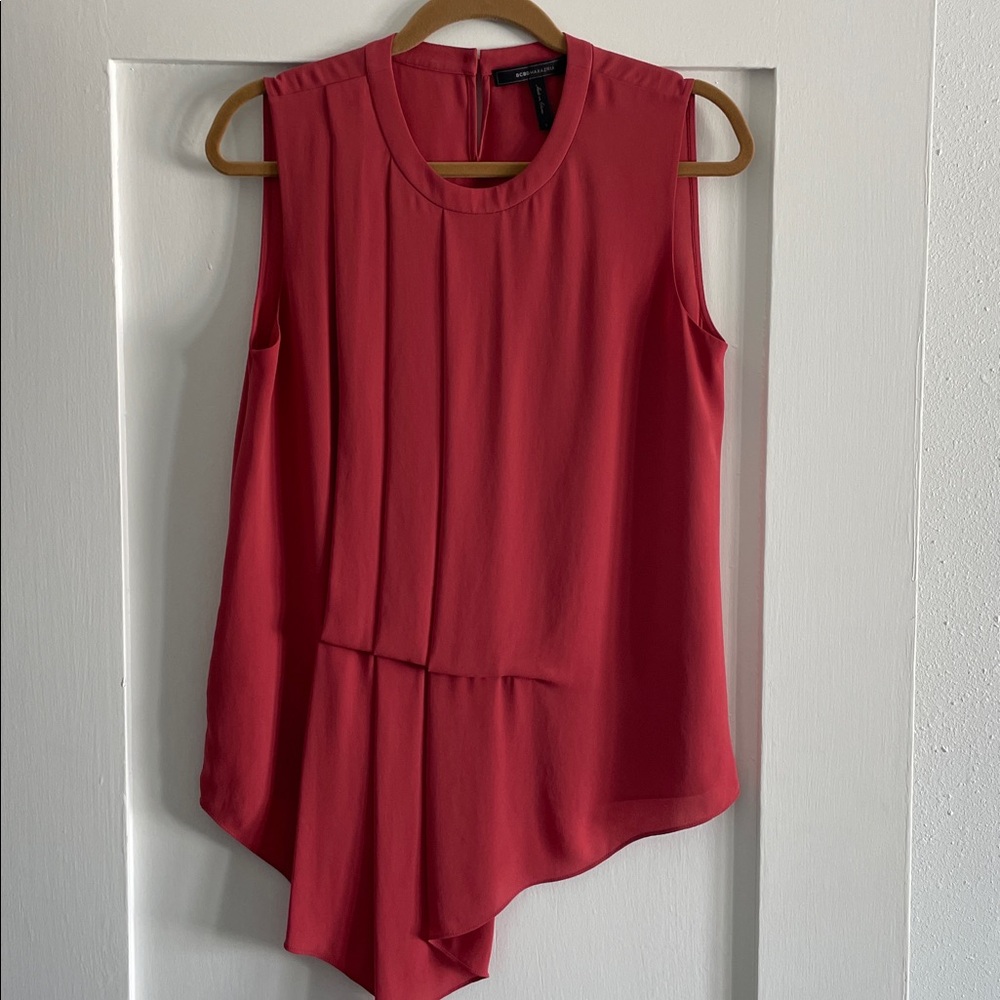 BCBGMaxAzria Coral Pink Sleeveless Top